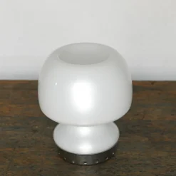 Pamono Murano Glass Mushroom Table Lamp, Italy, 1970s