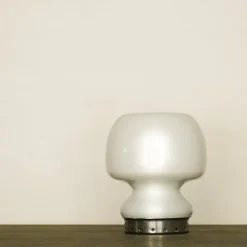 Pamono Murano Glass Mushroom Table Lamp, Italy, 1970s