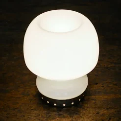 Pamono Murano Glass Mushroom Table Lamp, Italy, 1970s