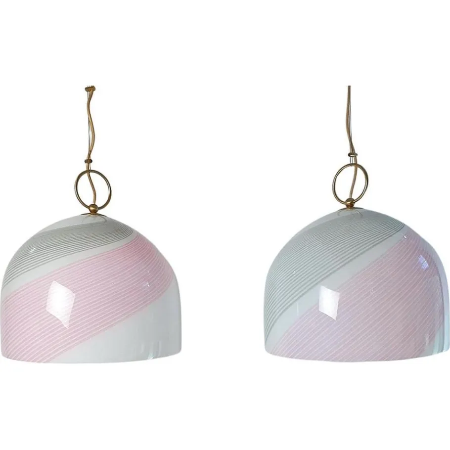 Clearance Pamono Murano Glass Pendant Lamp by La Murrina, Italy, 1970s