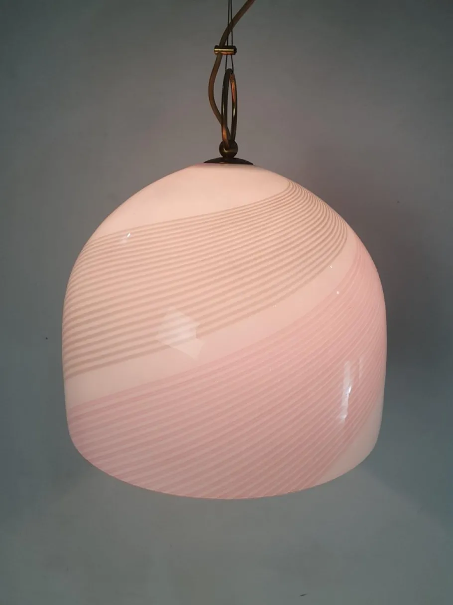 Clearance Pamono Murano Glass Pendant Lamp by La Murrina, Italy, 1970s