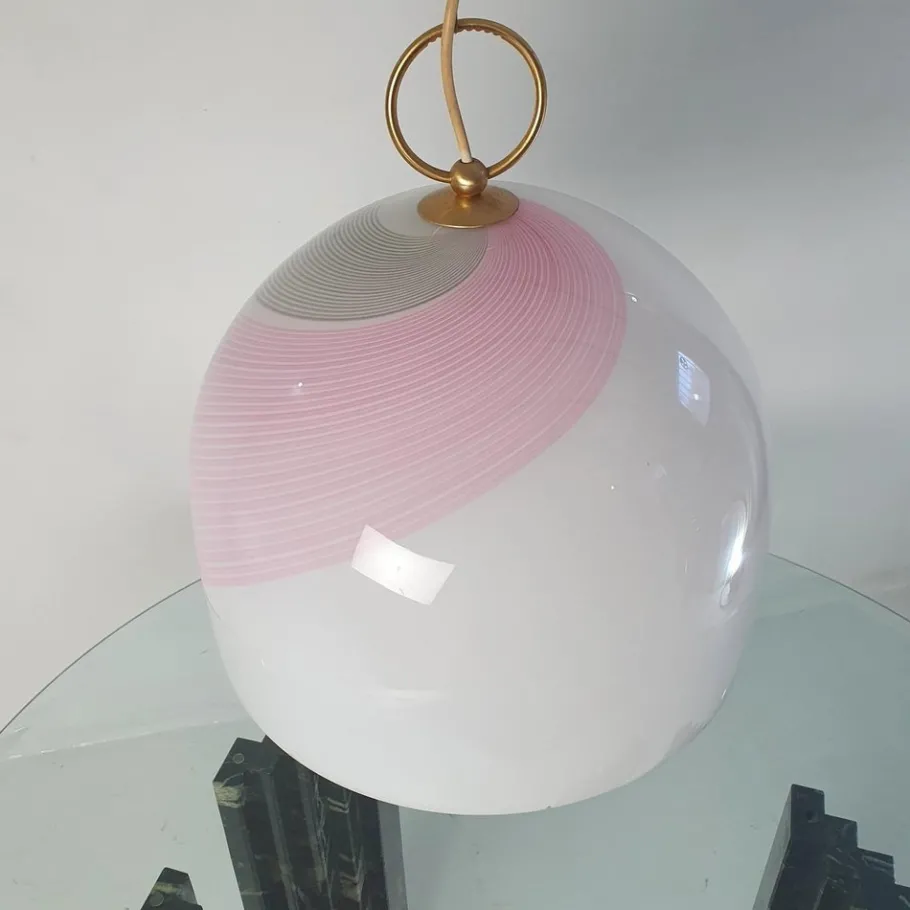 Clearance Pamono Murano Glass Pendant Lamp by La Murrina, Italy, 1970s
