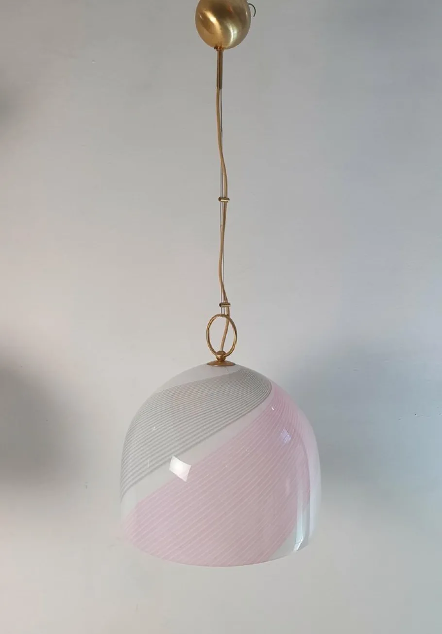 Clearance Pamono Murano Glass Pendant Lamp by La Murrina, Italy, 1970s