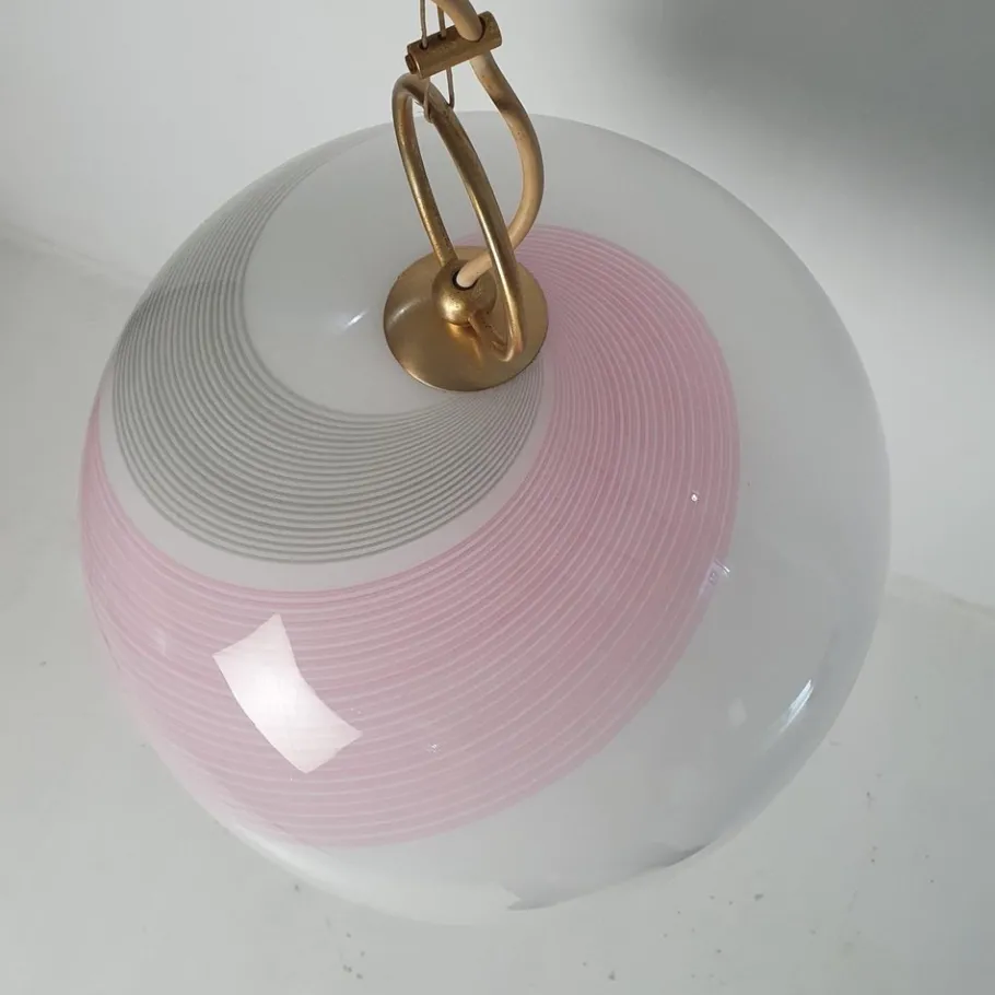 Clearance Pamono Murano Glass Pendant Lamp by La Murrina, Italy, 1970s