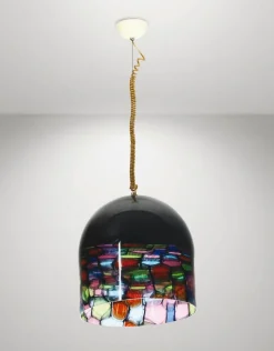Sale Pamono Murano Glass Pendant Lamp by Noti Massari for Leucos, 1970s