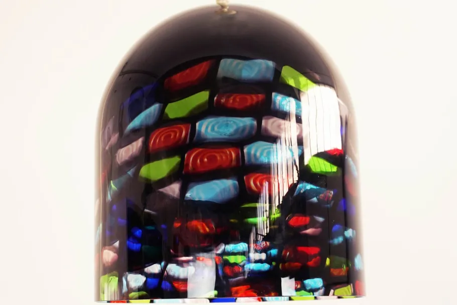 Sale Pamono Murano Glass Pendant Lamp by Noti Massari for Leucos, 1970s