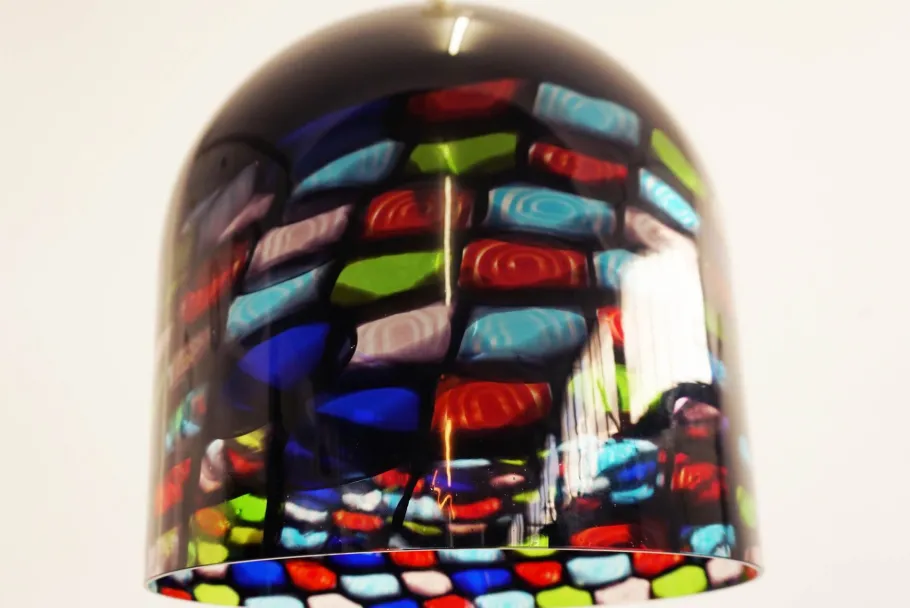 Sale Pamono Murano Glass Pendant Lamp by Noti Massari for Leucos, 1970s