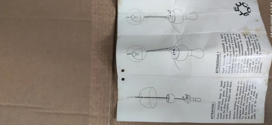 Clearance Pamono Murano Glass Pendant Lamp by Roberto Pamio & Renato Toso for Leucos, 1970s