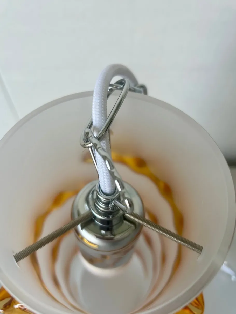 Clearance Pamono Murano Glass Pendant Lamp, 1997