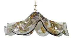 Clearance Pamono Murano Glass Pendant Lamp, 1980s