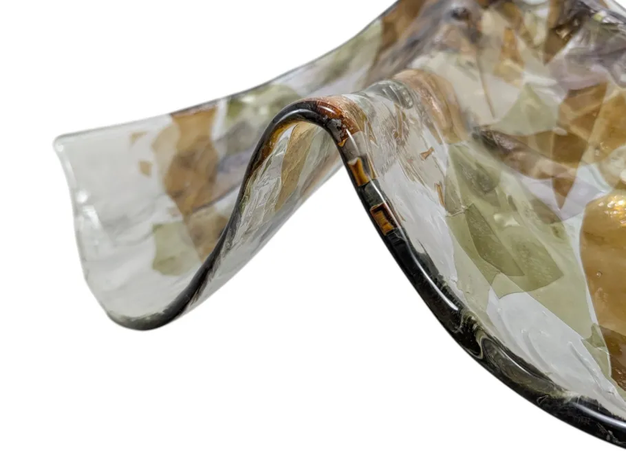 Clearance Pamono Murano Glass Pendant Lamp, 1980s