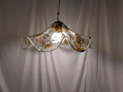 Clearance Pamono Murano Glass Pendant Lamp, 1980s