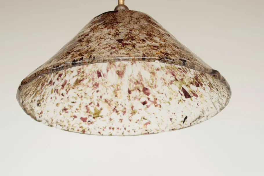 Clearance Pamono Murano Glass Pendant Lamp, 1980s