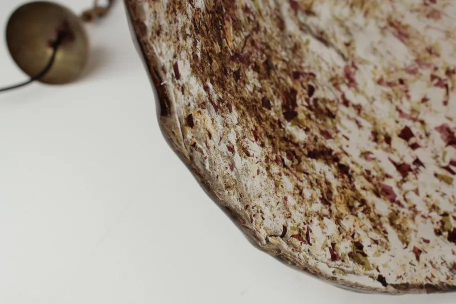 Clearance Pamono Murano Glass Pendant Lamp, 1980s