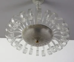 Best Pamono Murano Glass Pendant Lamp from Barovier & Toso, 1950s