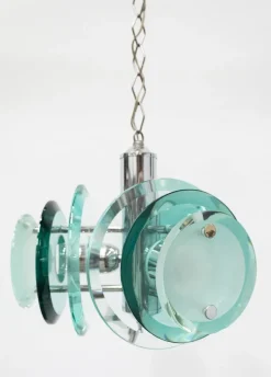 Best Pamono Murano Glass Pendant Lamp, 1960s