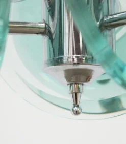 Best Pamono Murano Glass Pendant Lamp, 1960s