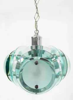 Best Pamono Murano Glass Pendant Lamp, 1960s
