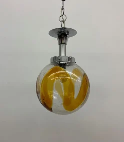 Discount Pamono Murano Glass Pendant Lamp from Mazzega, 1970s