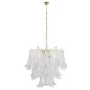 Hot Pamono Murano Glass Petal Chandelier, Italy, 1990s