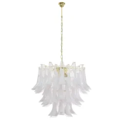 Hot Pamono Murano Glass Petal Chandelier, Italy, 1990s