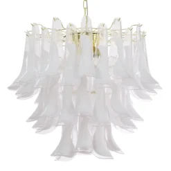 Hot Pamono Murano Glass Petal Chandelier, Italy, 1990s