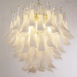 Hot Pamono Murano Glass Petal Chandelier, Italy, 1990s