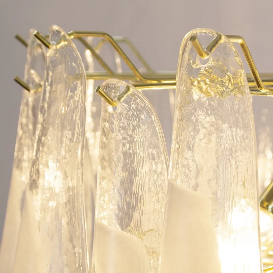 Hot Pamono Murano Glass Petal Chandelier, Italy, 1990s