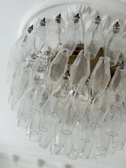 Hot Pamono Murano Glass Plafond Flush Mount in the style of Carlo Scarpa