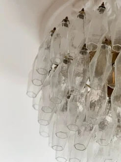 Hot Pamono Murano Glass Plafond Flush Mount in the style of Carlo Scarpa