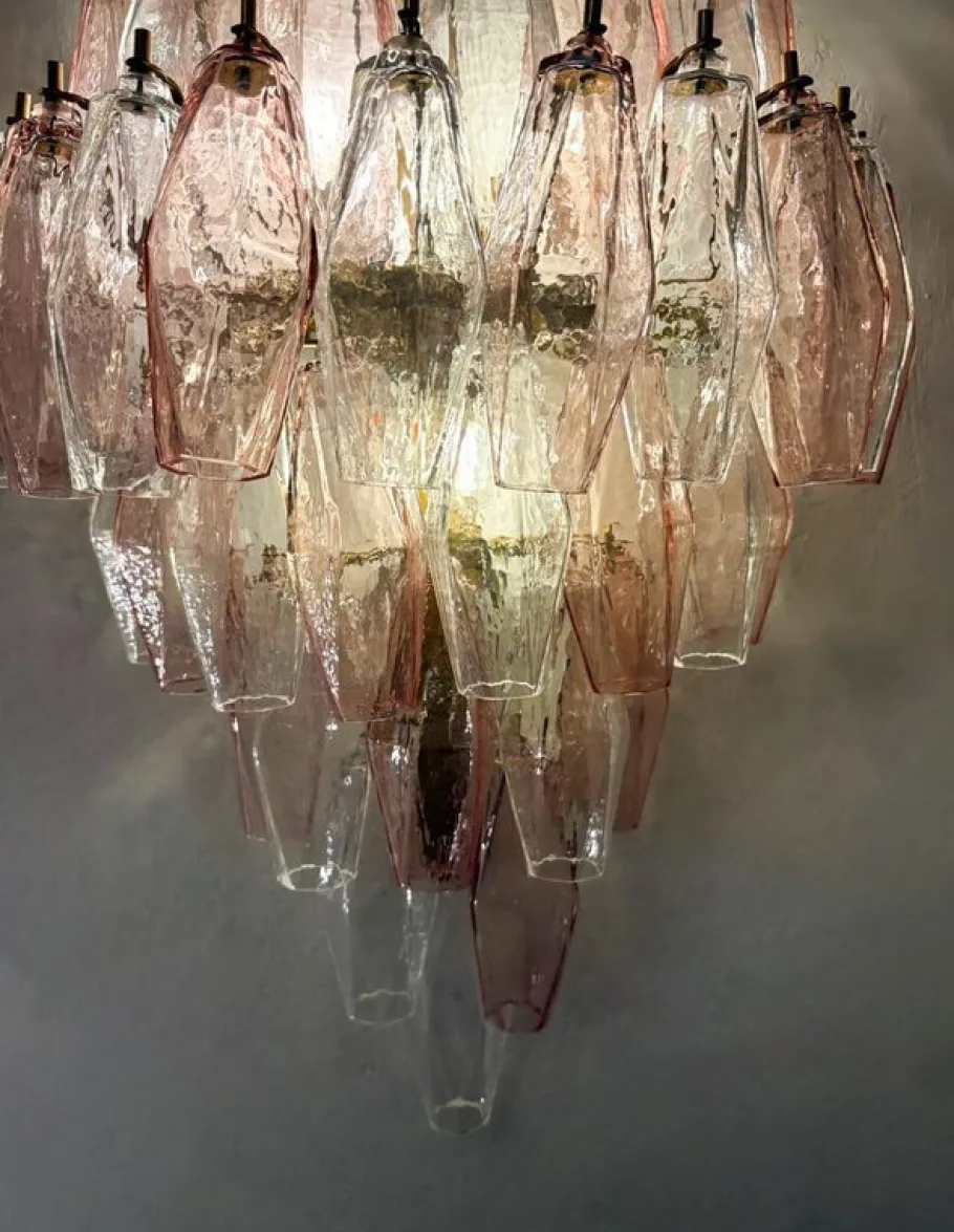 Discount Pamono Murano Glass Polyhedral Wall Sconces attributed to Carlo Scarpa for Venini, 1960s, Set of 2