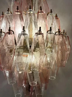 Discount Pamono Murano Glass Polyhedral Wall Sconces attributed to Carlo Scarpa for Venini, 1960s, Set of 2