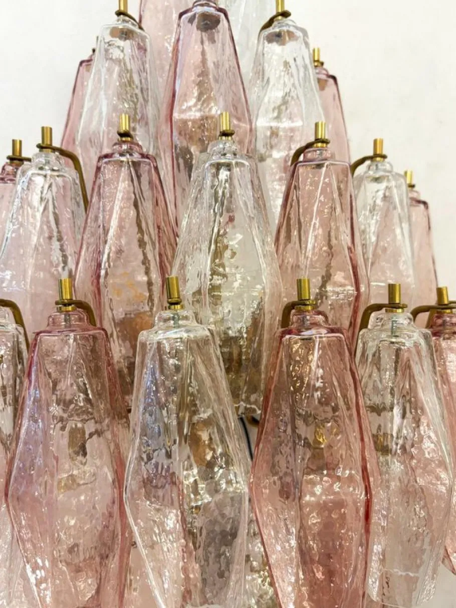 Discount Pamono Murano Glass Polyhedral Wall Sconces attributed to Carlo Scarpa for Venini, 1960s, Set of 2