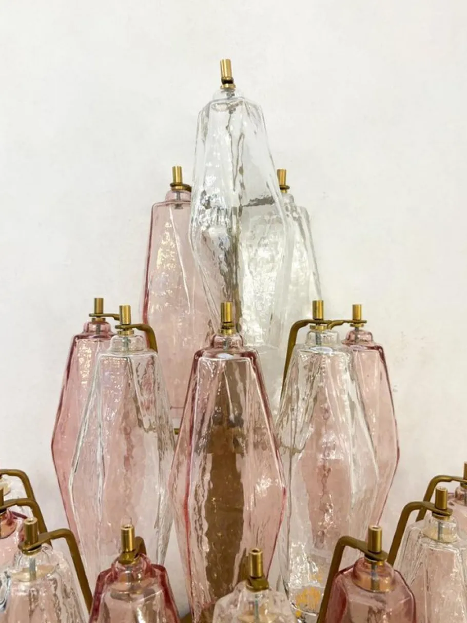 Discount Pamono Murano Glass Polyhedral Wall Sconces attributed to Carlo Scarpa for Venini, 1960s, Set of 2