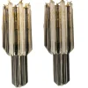 Hot Pamono Murano Glass Prism Sconces, 1970s, Set of 2