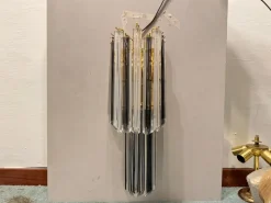 Hot Pamono Murano Glass Prism Sconces, 1970s, Set of 2