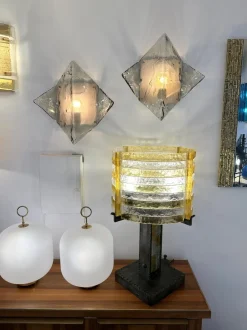 Clearance Pamono Murano Glass Sconces by Carlo Nason for Mazzega, 1970s, Set of 2