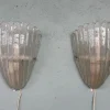 Best Pamono Murano Glass Sconces in Grit, Italy, 1970s, Set of 2