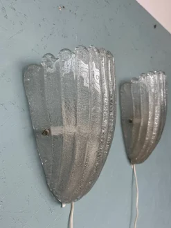 Best Pamono Murano Glass Sconces in Grit, Italy, 1970s, Set of 2