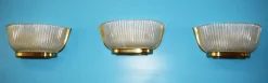 Hot Pamono Murano Glass Sconces, Italy, 1940s, Set of 3