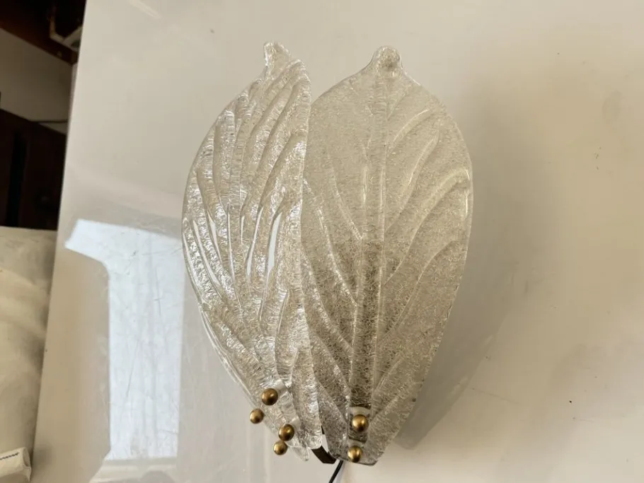 Clearance Pamono Murano Glass Sconces, 1970s, Set of 3