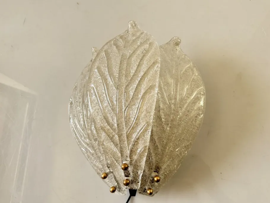 Clearance Pamono Murano Glass Sconces, 1970s, Set of 3