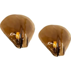 Sale Pamono Murano Glass Sconces Wall Lights attributed to Kalmar, Austria, 1970s, Set of 2