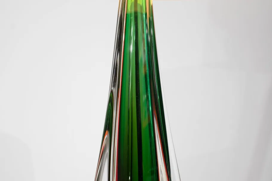 Sale Pamono Murano Glass Table Lamp by Flavio Poli for Seguso, Italy, 1960s