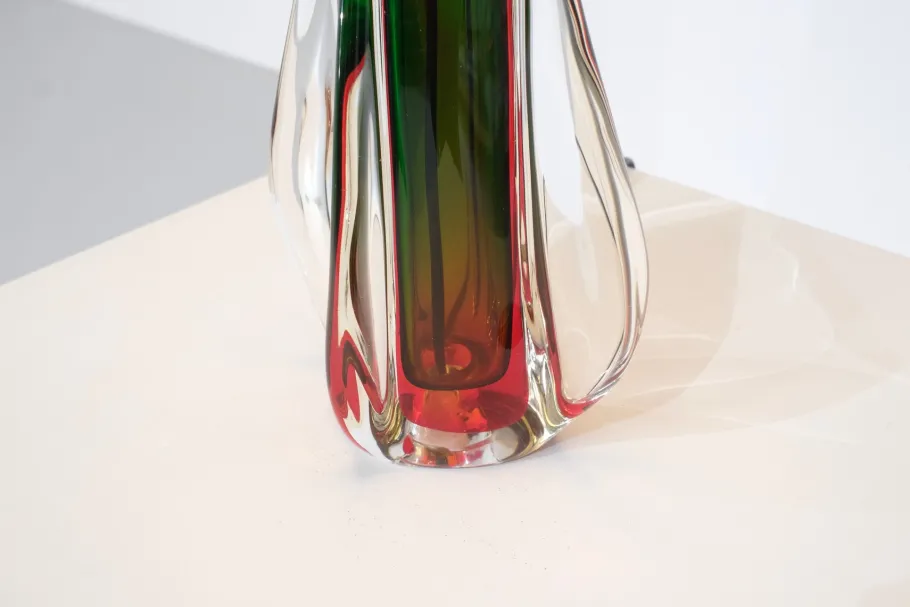 Sale Pamono Murano Glass Table Lamp by Flavio Poli for Seguso, Italy, 1960s