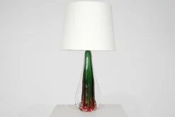 Sale Pamono Murano Glass Table Lamp by Flavio Poli for Seguso, Italy, 1960s
