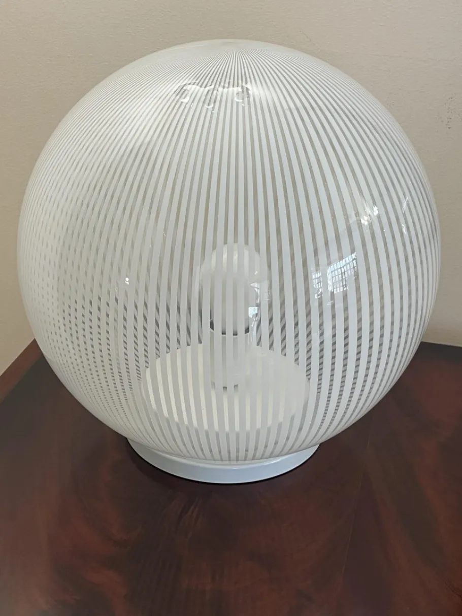 Discount Pamono Murano Glass Table Lamp in the style of Venini, 1970s