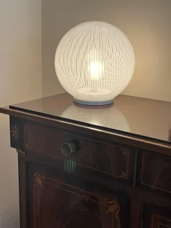 Discount Pamono Murano Glass Table Lamp in the style of Venini, 1970s