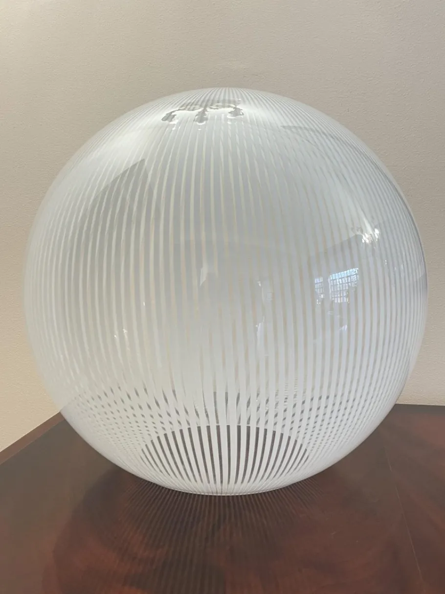 Discount Pamono Murano Glass Table Lamp in the style of Venini, 1970s