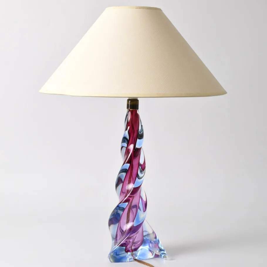 Best Pamono Murano Glass Table Lamp, 1960s